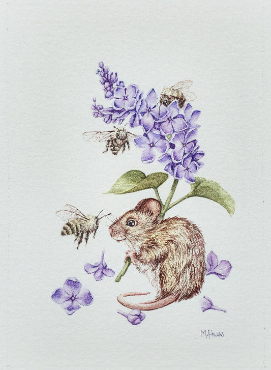 "Little Lilac Bearer" Limited Edition Fine Art Reproduction