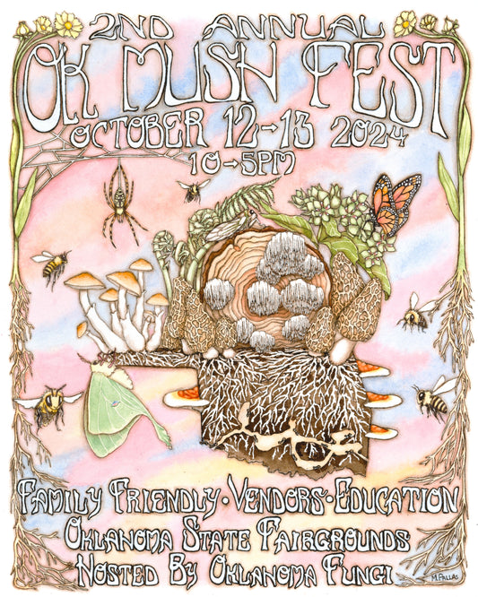 Print- Oklahoma Fungi Mushroom Festival Flyer