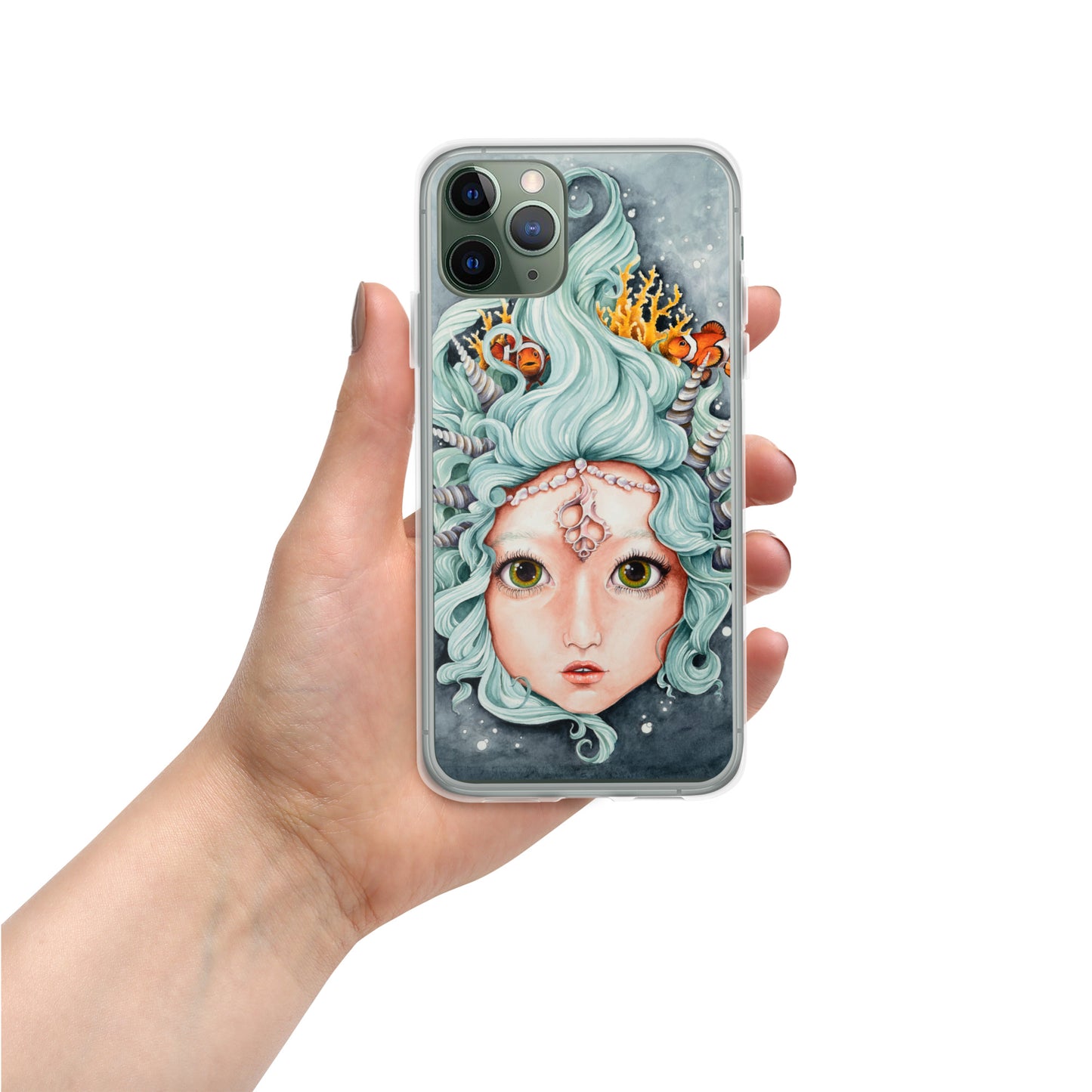 Clear Case for iPhone® Mermaid and Friends