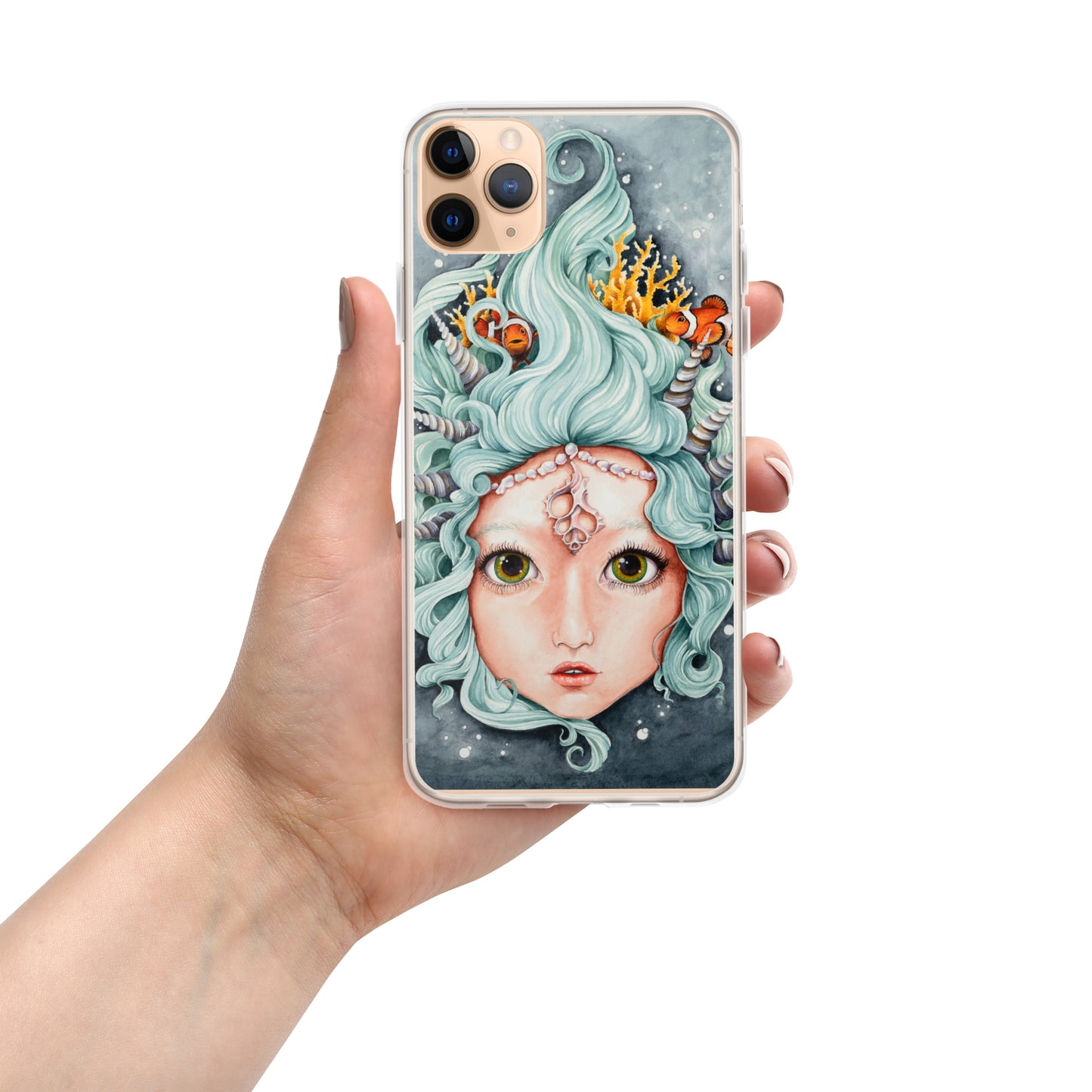 Clear Case for iPhone® Mermaid and Friends