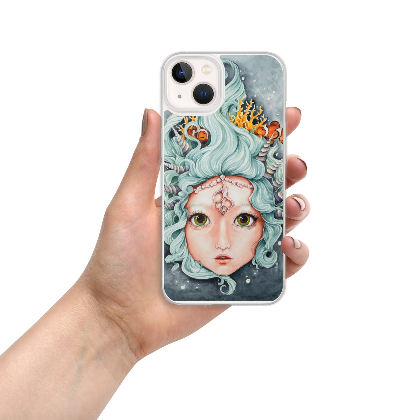 Clear Case for iPhone® Mermaid and Friends