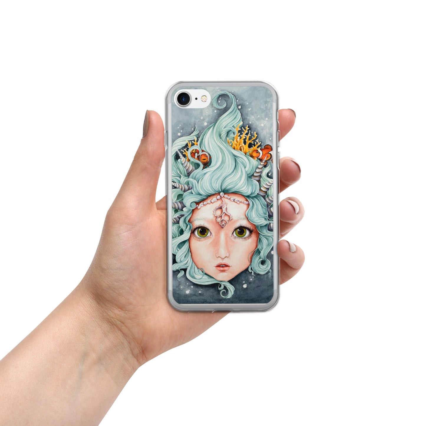 Clear Case for iPhone® Mermaid and Friends