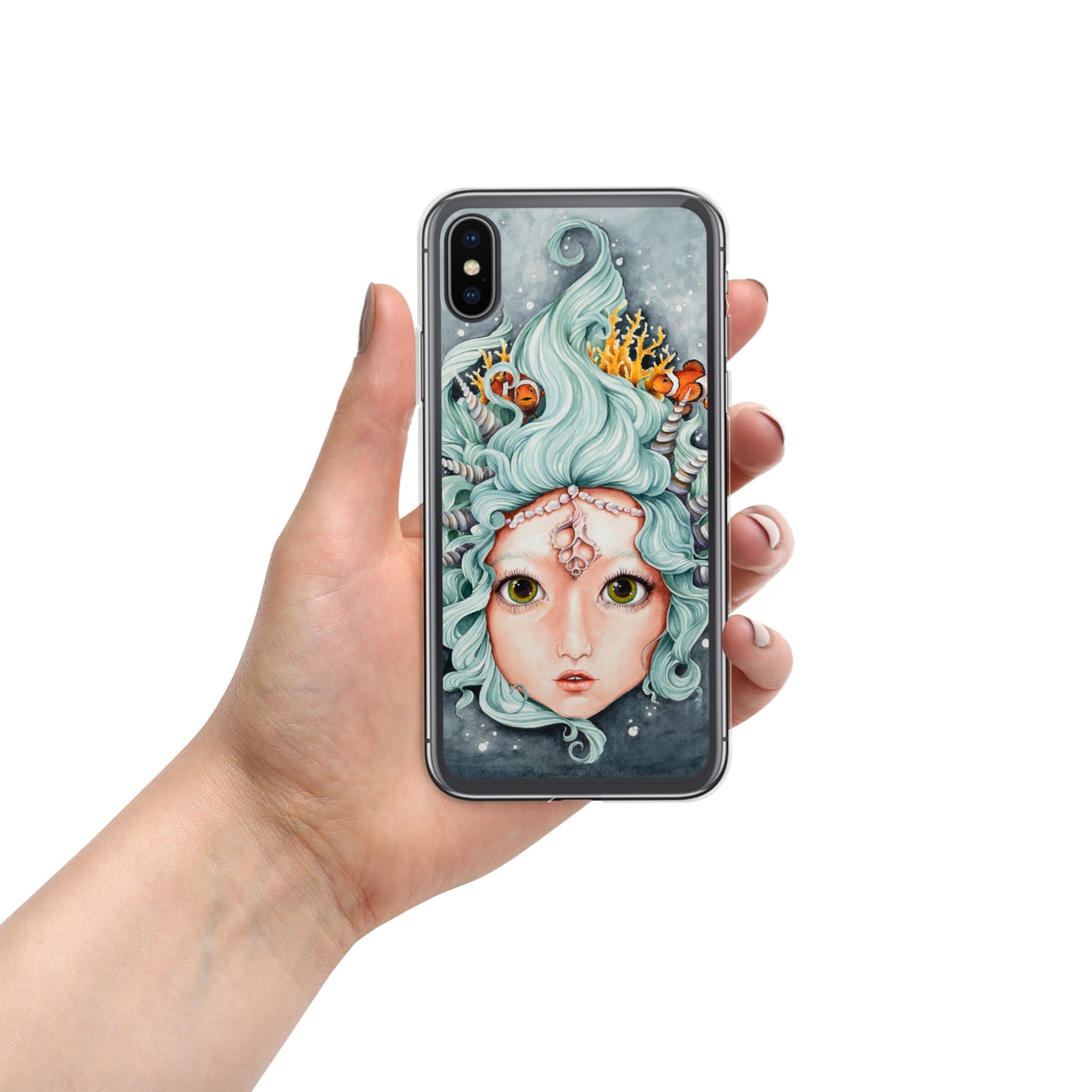 Clear Case for iPhone® Mermaid and Friends