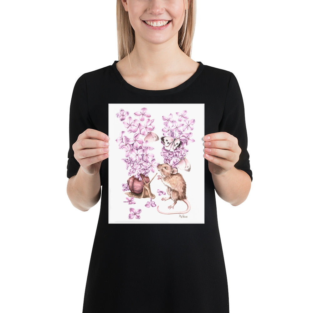 Print- Lilacs Between Friends