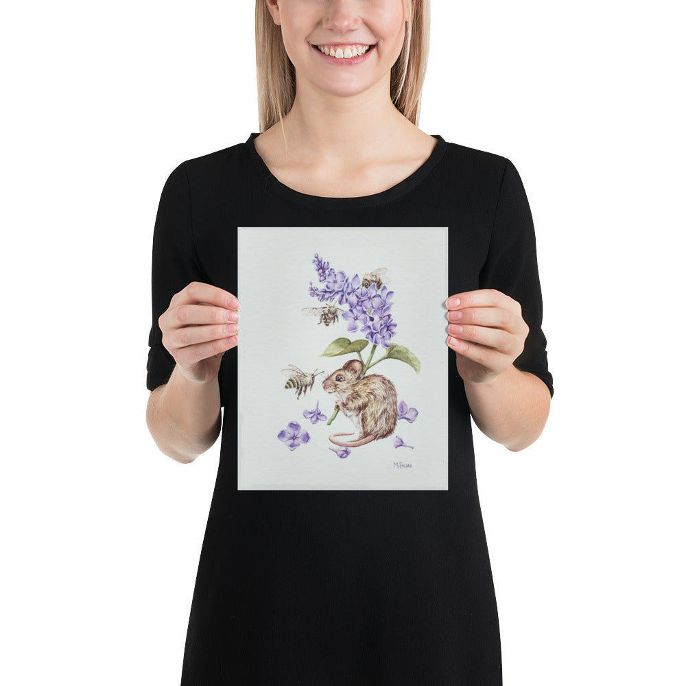 Print- Little Lilac Bearer